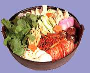 キムチ鍋料理の写真